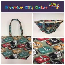 Large Tote Bag - Vintage Cars